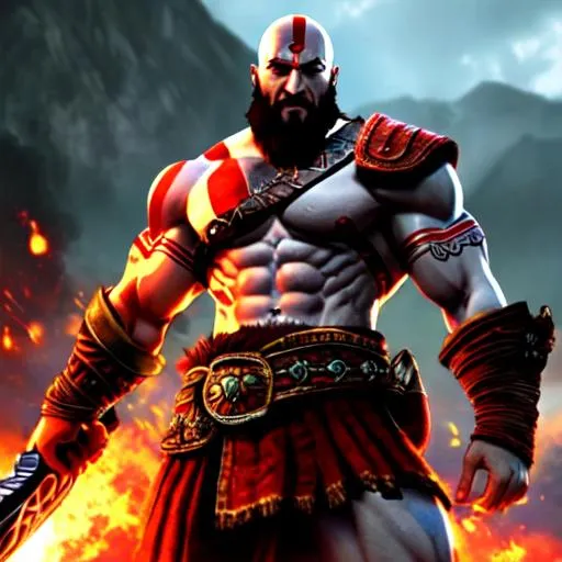 Prompt: Kratos God of War