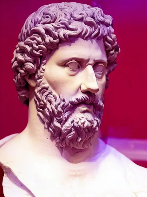 Prompt: a hyper-realistic detailed bust of the philosopher epictetus that looks in the style of the bust of marcus that I uploaded