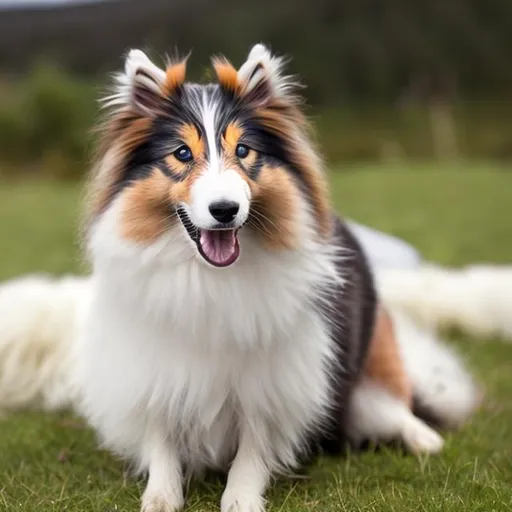 Prompt: shetland sheepdog