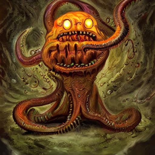 garfield painted ancient eldritch horror demon | OpenArt