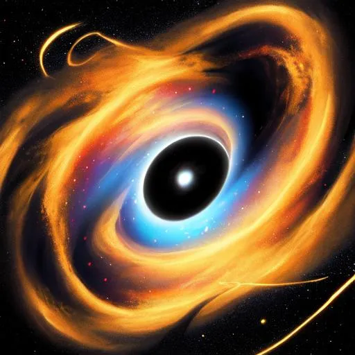 Prompt: Space void black hole