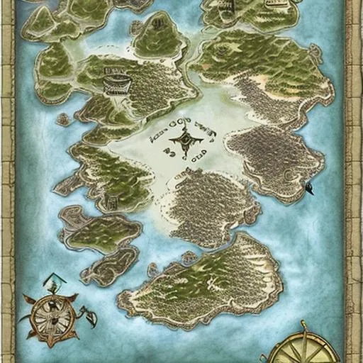 Prompt: dnd map