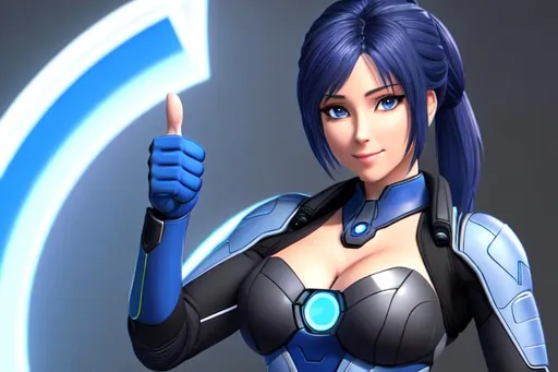 Prompt: Cortana doing a thumbs up