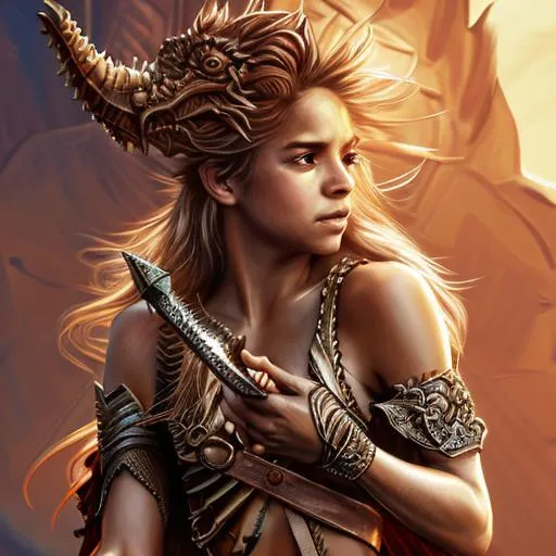 Prompt:  Shakira playing Naevia, holding sword, with pet dragon, sleeveless, brown hair, brown eyes, battlefield, red dragon armor, jewelry set balayage wild hair, royal vibe, highly detailed, digital painting, Trending on artstation , HD quality, tan skin, artgerm, by Ilya Kuvshinov 
