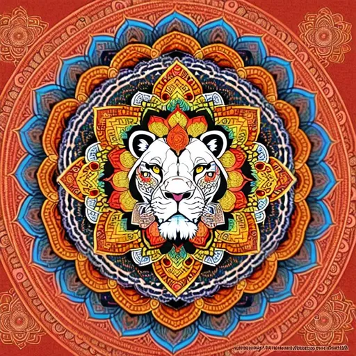 lion shaped Asama Mandala | OpenArt