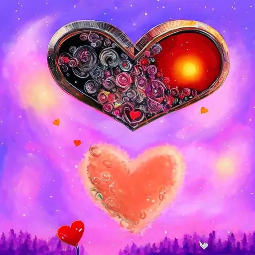 Prompt: Paint a beautiful and touching Valentine's Day scene featuring the most famous engineer in the universe expressing their love to someone special. Focus on intricate textures and stunning colors to bring the scene to life, making it a visually stunning masterpiece