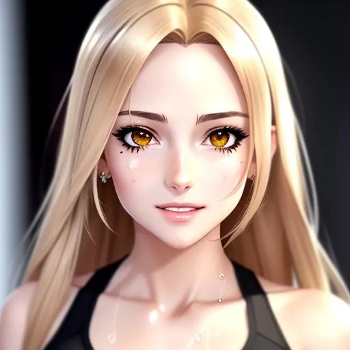 Prompt: semi-realistic anime girl, skin highlights, hair highlights, sweat,
blushing, movie scene, adult researcher, glamour, cleavage,
wonderful face, very detailed face, extremely detailed face, highly detailed face, soft smile, happy,
perfect face, perfect eyes, perfect teeth, perfect body, perfect anatomy, beautiful body, trending on instagram, trending on tiktok, trending on artstation, trending on cgsociety, white sclera,
photorealistic, masterpiece, cinematic, 16k artistic photography, epic, drama, 
romance, glamour, beauty, 
cinematic lighting, dramatic lighting, insanely detailed, soft natural volumetric cinematic lighting, award-winning photography, rendering, hd, high definition, 
highly detailed