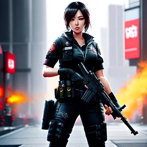 Hyper realistic detailed full body image of Hibana f... | OpenArt