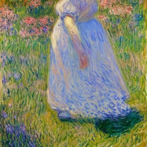 Prompt: impressionism monet belly  button
