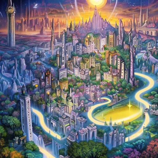 Prompt: The city of the dream realm