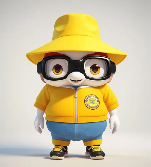 Prompt: An elementary school mascot is dynamic, active and cute, in the style of Pixar, wearing a yellow hat with small rice ornaments
character, soft and smooth
lighting, soft pastel
colors, a young Scott, a
3D blender renders, the
multicomputing, modular
Constructivism, Pop
surrealism, physical
Rendering, Rendering of
Square images