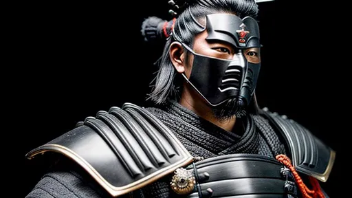 Prompt: Intricately detailed Samurai in Dark grey and Black Colored Samurai Armor, Wearing a Oni Mask on half his face, Ronin, Photorealistic, Film Quality, Filmic, Hyperrealistic, Hyperdetailed, Japanese Aesthetic, Beautiful Sword Detail, Striking eyes, Inspired by a young Hiroyuki Sanada, dynamic lighting, Striking, Action pose, Movie Quality