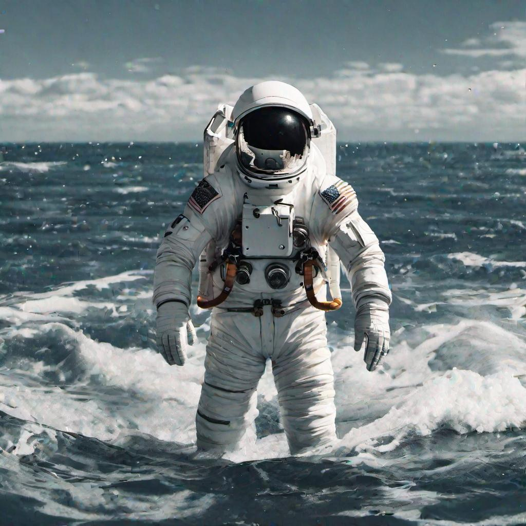 Astronaut in the ocean