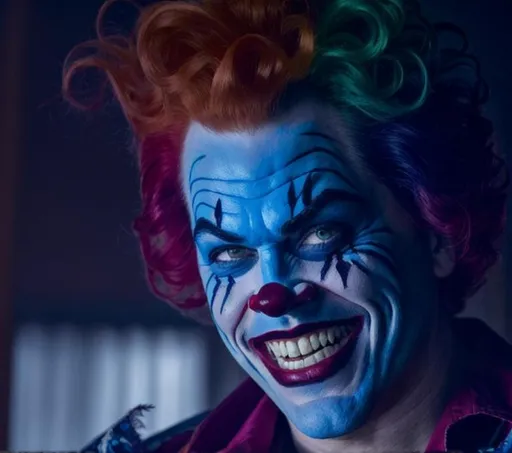 Prompt: Ray Liotta as insane clown
