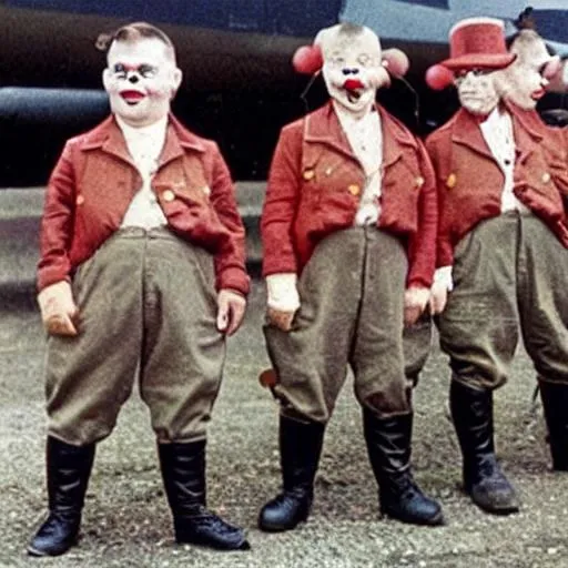 Prompt: nazi germany clowns