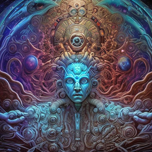 ancient god, technology, galactic nebular astral rea... | OpenArt