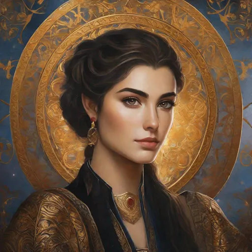 Prompt: legend from the caraval series, according to the book description, portrait, painting