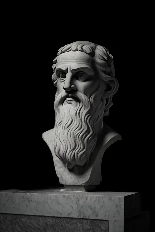 Prompt: portrait of  a Greek philosopher