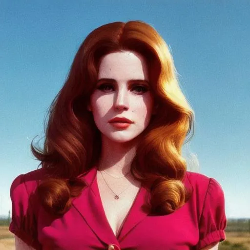 Prompt: lana del rey in an 80s movie