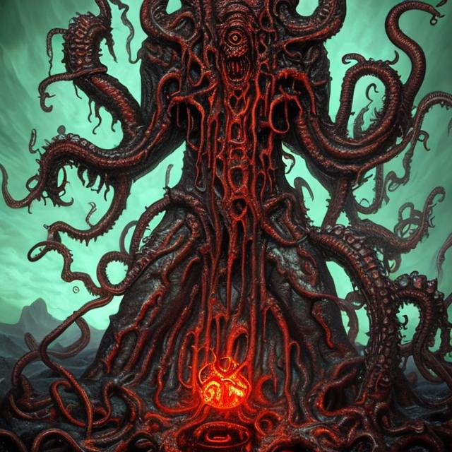 God, Lovecraft , molten flesh