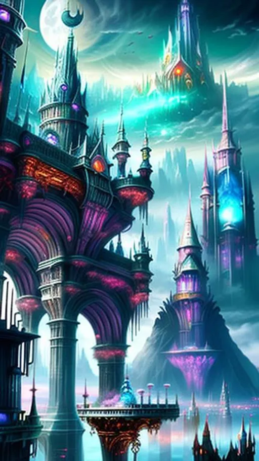 Prompt: fantastic fantasy city