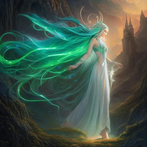 Prompt: oil painting, D&D fantasy, 
elf eladrin, They have a multitude of tendrils that radiate out from their temples that serve as sense organs for some type of telepathy, #3238, UHD, hd , 8k eyes, detailed face, big anime dreamy eyes, 8k eyes, intricate details, insanely detailed, masterpiece, cinematic lighting, 8k, complementary colors, golden ratio, octane render, volumetric lighting, unreal 5, artwork, concept art, cover, top model, light on hair colorful glamourous hyperdetailed medieval city background, intricate hyperdetailed breathtaking colorful glamorous scenic view landscape, ultra-fine details, hyper-focused, deep colors, dramatic lighting, ambient lighting god rays, flowers, garden | by sakimi chan, artgerm, wlop, pixiv, tumblr, instagram, deviantart