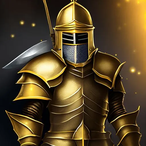 Prompt: A Golden Knight