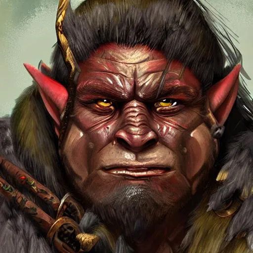 detailed portrait of a fantasy orc barbarian, digita... | OpenArt