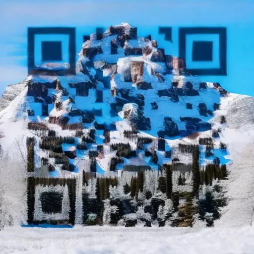 Prompt: mountain with a snow top