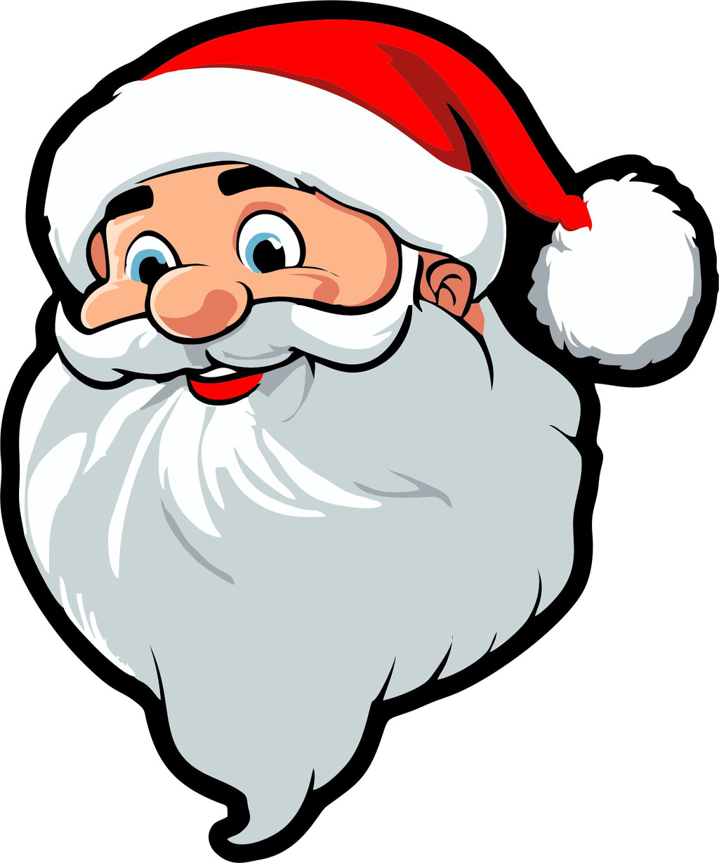 Cute Santa Claus Cartoon Drawing Stock Illustration - Illustration of snow,  nose: 287674093