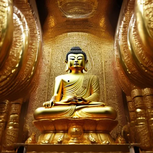 Prompt: gold buddha
