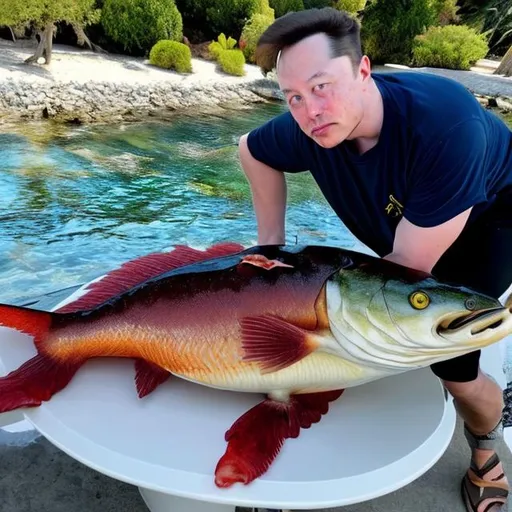 Prompt: When Elon talks about eating fish he is referring to adrenochrome