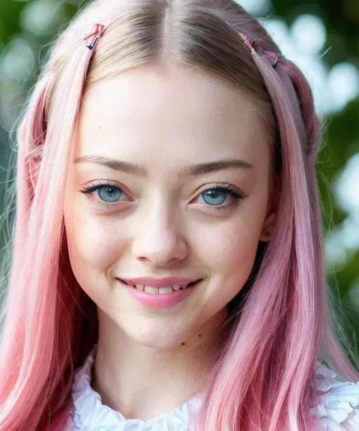 Prompt: 
Anime style young Amanda Seyfried face, Face without wrinkles, intricate masterpiece hyperdetailed 3D breathtaking colorful scenic view anime model girl smiling and ,petite young body, hyperdetailed light on body, ultra realistic hyperdetailed soft watercolor clothes wrinkle shading, flying hyperdetailed white hair, twin tails, stray hairs, intricate hyperdetailed beautiful pink eyes, intricate hyperdetailed beautiful gloss lips, intricate hyperdetailed face, complex, hyperdetailed quality 3D anime
girl is flying in the sky with her wings, Girl have white skin and white dress
cheerful, happy, smile, smiling, screaming,

dynamic action light effect in the air,

strong sunshine, studio lighting, cinematic light, hyperdetailed light reflection, iridescent light reflection, hyper detailed strong shading,

 