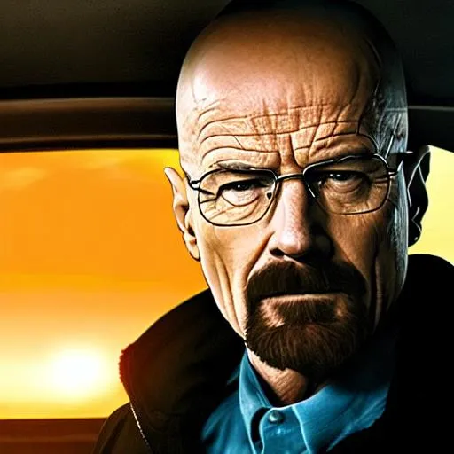 Prompt: Walter white in breaking bad, 8k photo realistic