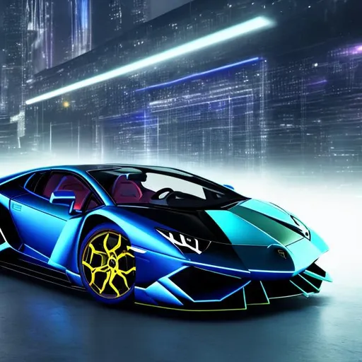 Prompt: Cyber Lamborghini 