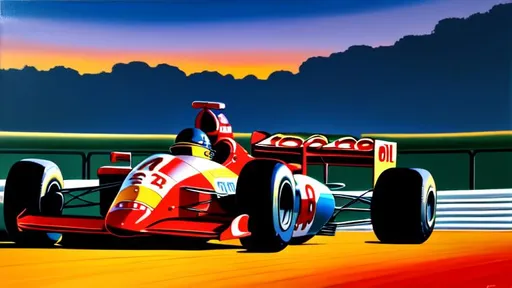 Monaco Formula 1 Open Wheeled Painting Poster