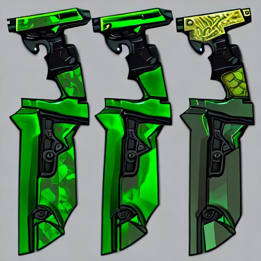 source 2, csgo, emerald knife cosmetic skin OpenArt