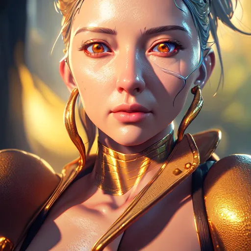 Prompt: highly detailed, digital painting, concept art, smooth, sharp focus, illustration, Unreal Engine 5, 8K, amazing colors, 3d blender render, hyperdetailed :: ray tracing ::1  natural lighting::1 DSLR::1 gold color::4.6 --v 4 --quality 2 --hi res, 8k