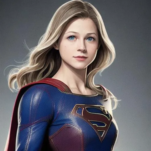 Prompt: melissa benoist as supergirl, cw, fine-tuned, 3D, fantasy, detailed face, full body