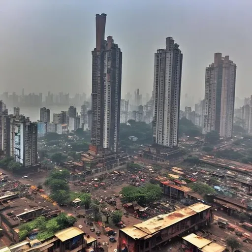 Prompt: mumbai s last day in apoclypse