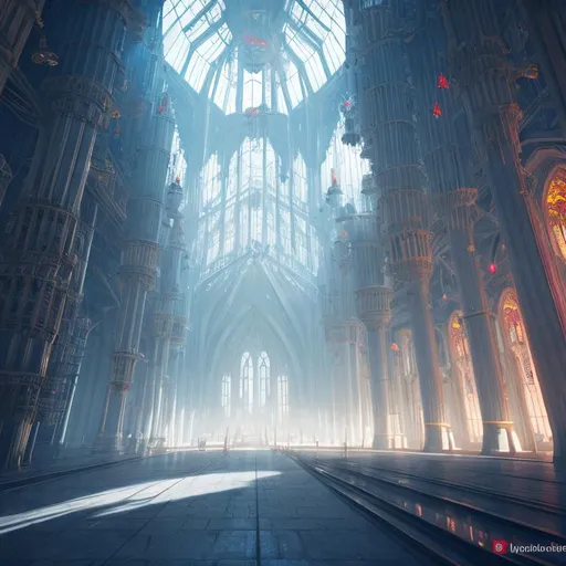 Prompt: crystal palace,medieval,  fantasy, hyper-realistic, middle of SPACE, cyberpunk lights, Hyper Detail, Octane, Unreal