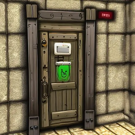 Prompt: gaming door