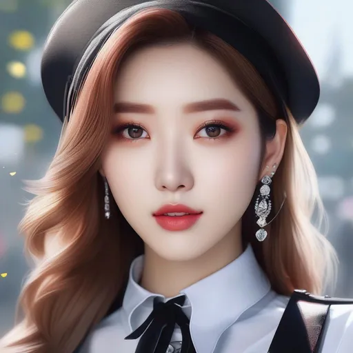 Prompt: Realistic kpop idol woman full HD 4k