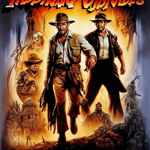 Prompt: Indiana Jones and the phantom of gods