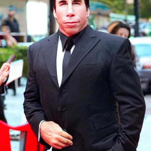 Prompt: As you consider all the possible ways to improve yourself and the world, you notice John Travolta seems fairly unhappy.