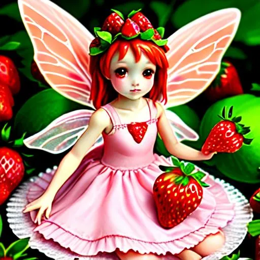 Prompt: strawberry fairy