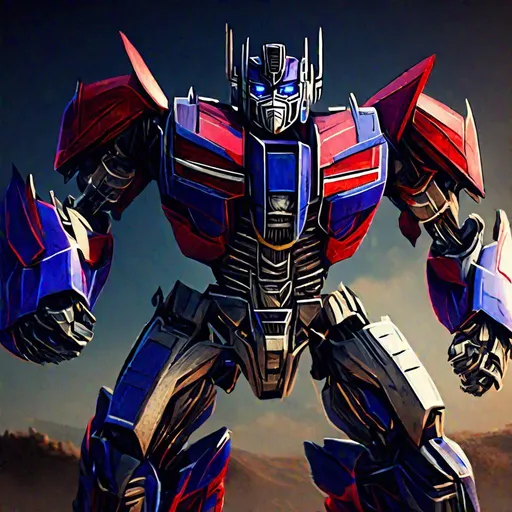 Prompt: Transformers Robot, 4k Ultra, Optimus 