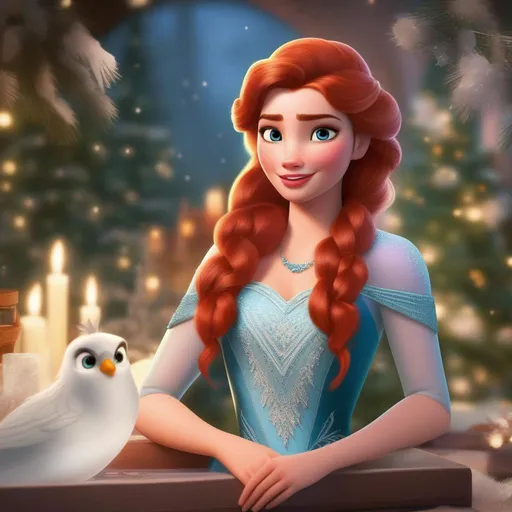 Prompt: elsa's redheaded cousin