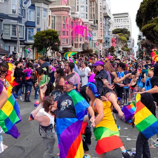 Prompt: San Francisco pride