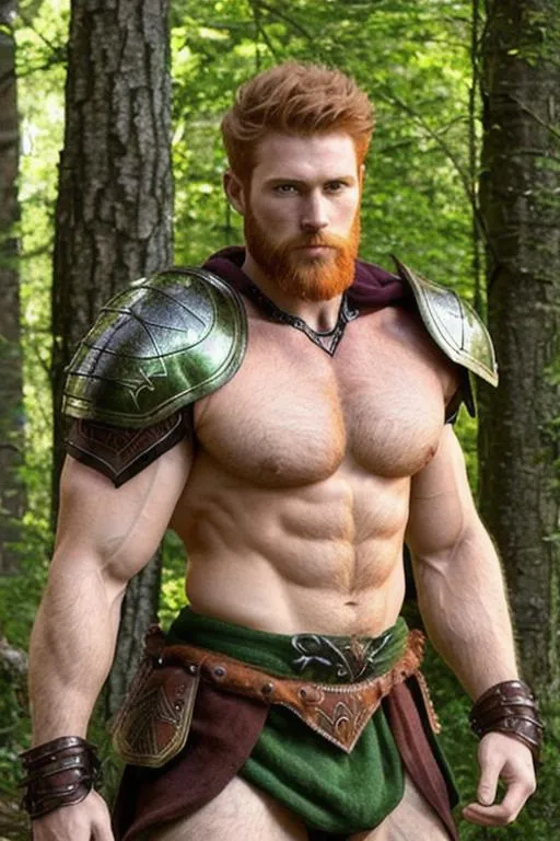 male warrior, very handsome, strong musculature, ver... | OpenArt